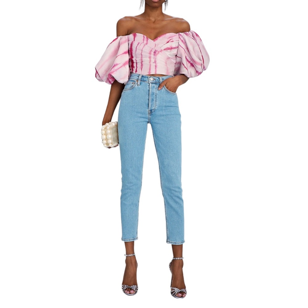 RE/DONE 90s High Rise Ankle Crop Jeans Perfect Denim IT New with tags NWT 30